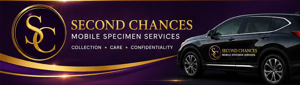 Second Chances Mobile Specimen Services luxury mobile collection banner